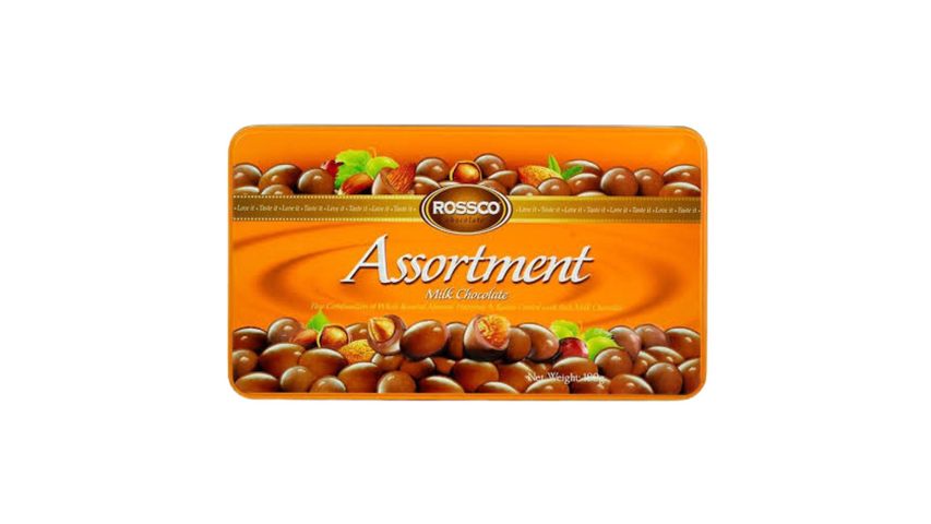 Rossco Chocolate Assortment Milk Chocolate Tin 180g delivery in ...